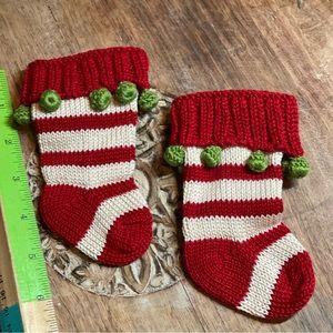 - 2 Melange mini Christmas stockings
